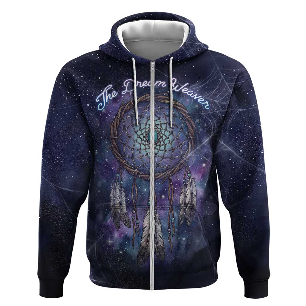Dreamcatcher Native American Hoodie Feathers and Starry Night Sky The Dream Weaver Theme - Wonder Print Shop