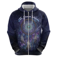 Dreamcatcher Native American Hoodie Feathers and Starry Night Sky The Dream Weaver Theme - Wonder Print Shop