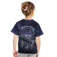 Dreamcatcher Native American Kid T Shirt Feathers and Starry Night Sky The Dream Weaver Theme - Wonder Print Shop