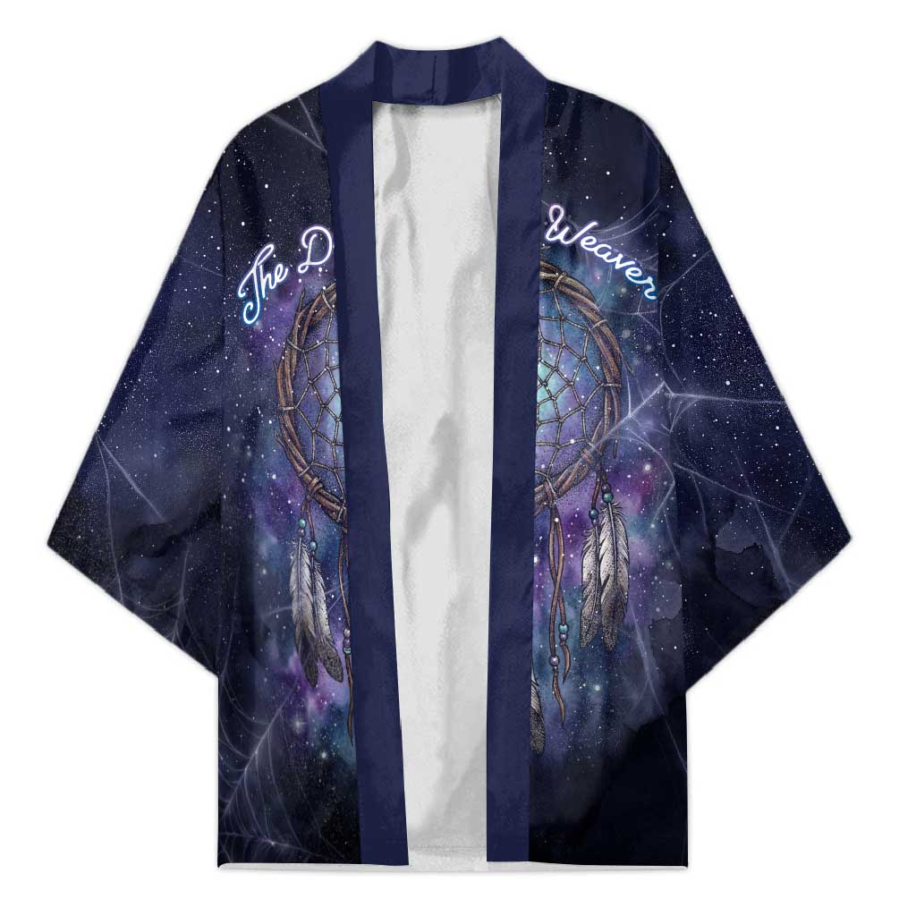 Dreamcatcher Native American Kimono Feathers and Starry Night Sky The Dream Weaver Theme - Wonder Print Shop
