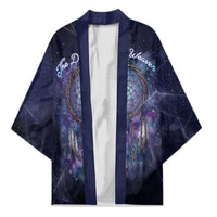 Dreamcatcher Native American Kimono Feathers and Starry Night Sky The Dream Weaver Theme - Wonder Print Shop