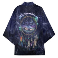 Dreamcatcher Native American Kimono Feathers and Starry Night Sky The Dream Weaver Theme - Wonder Print Shop