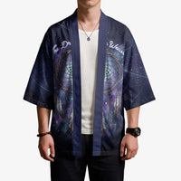 Dreamcatcher Native American Kimono Feathers and Starry Night Sky The Dream Weaver Theme - Wonder Print Shop