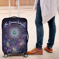 Dreamcatcher Native American Luggage Cover Feathers and Starry Night Sky The Dream Weaver Theme - Wonder Print Shop