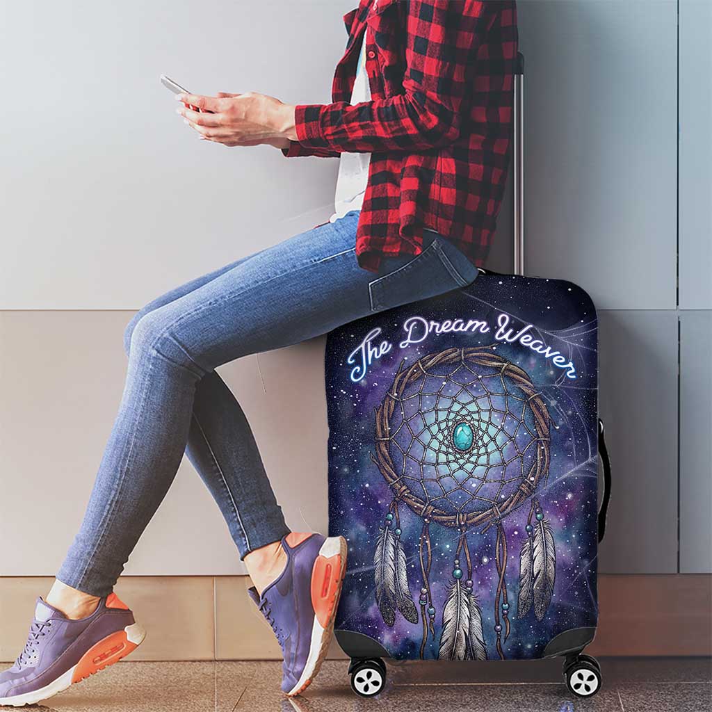 Dreamcatcher Native American Luggage Cover Feathers and Starry Night Sky The Dream Weaver Theme - Wonder Print Shop