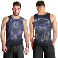 Dreamcatcher Native American Men Tank Top Feathers and Starry Night Sky The Dream Weaver Theme - Wonder Print Shop