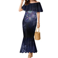 Dreamcatcher Native American Mermaid Dress Feathers and Starry Night Sky The Dream Weaver Theme - Wonder Print Shop