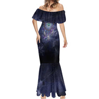 Dreamcatcher Native American Mermaid Dress Feathers and Starry Night Sky The Dream Weaver Theme - Wonder Print Shop
