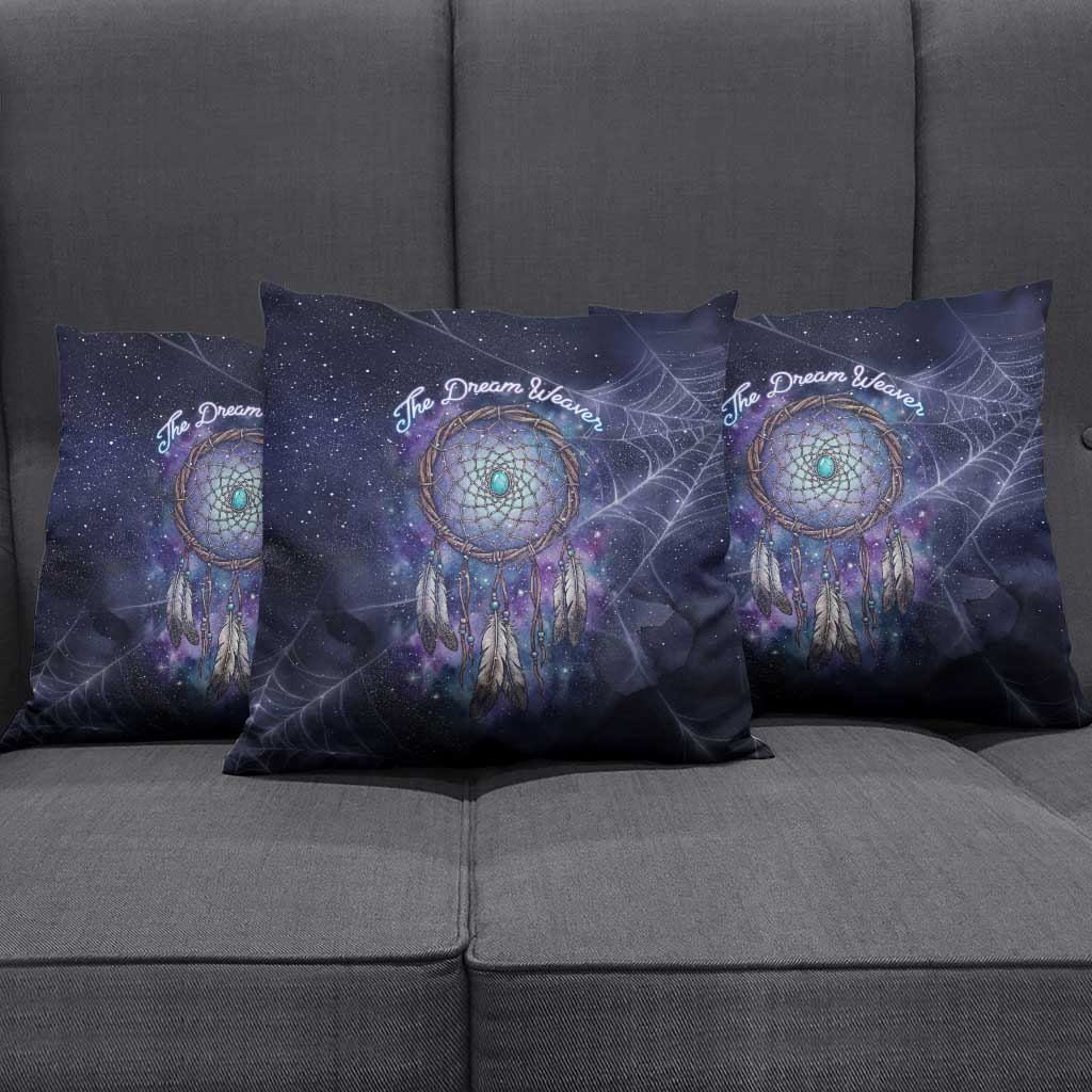 Dreamcatcher Native American Pillow Cover Feathers and Starry Night Sky The Dream Weaver Theme - Wonder Print Shop