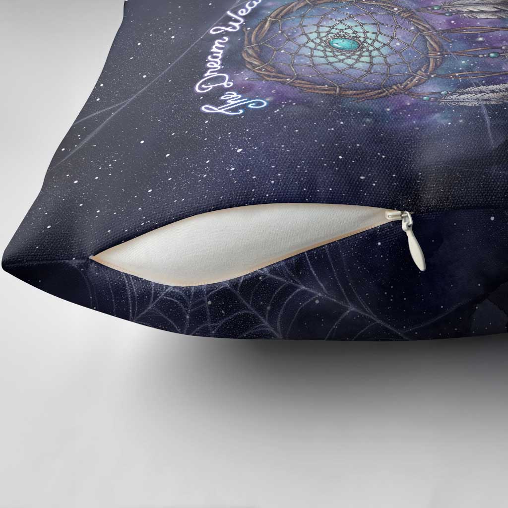 Dreamcatcher Native American Pillow Cover Feathers and Starry Night Sky The Dream Weaver Theme - Wonder Print Shop