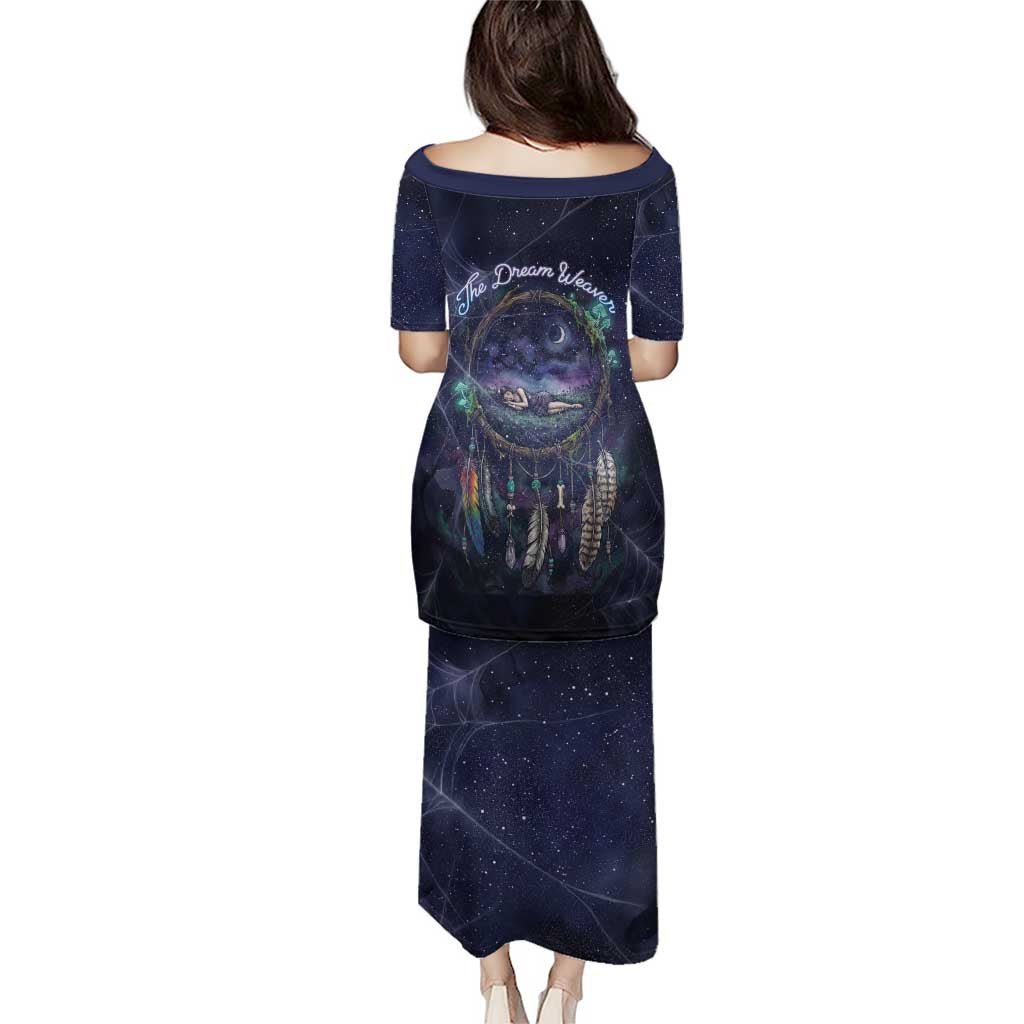 Dreamcatcher Native American Puletasi Feathers and Starry Night Sky The Dream Weaver Theme - Wonder Print Shop