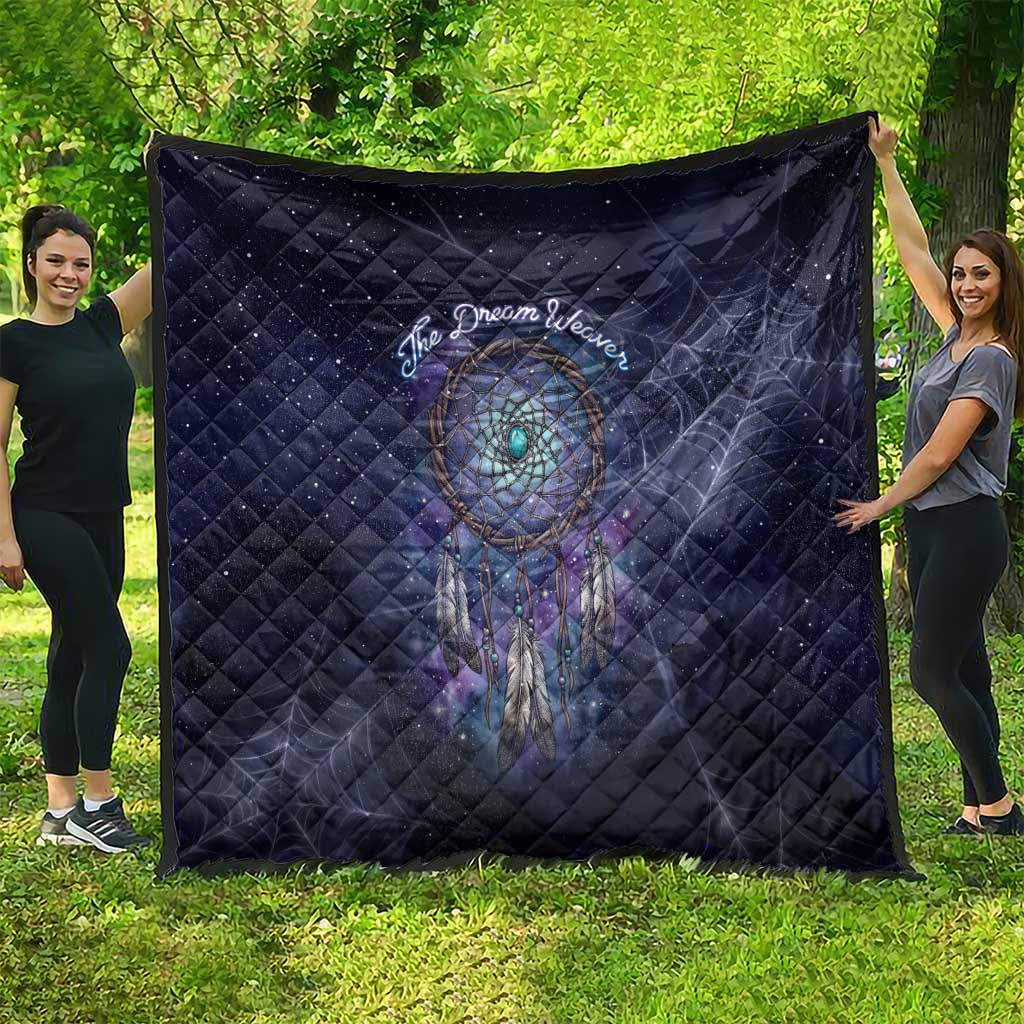 Dreamcatcher Native American Quilt Feathers and Starry Night Sky The Dream Weaver Theme - Wonder Print Shop