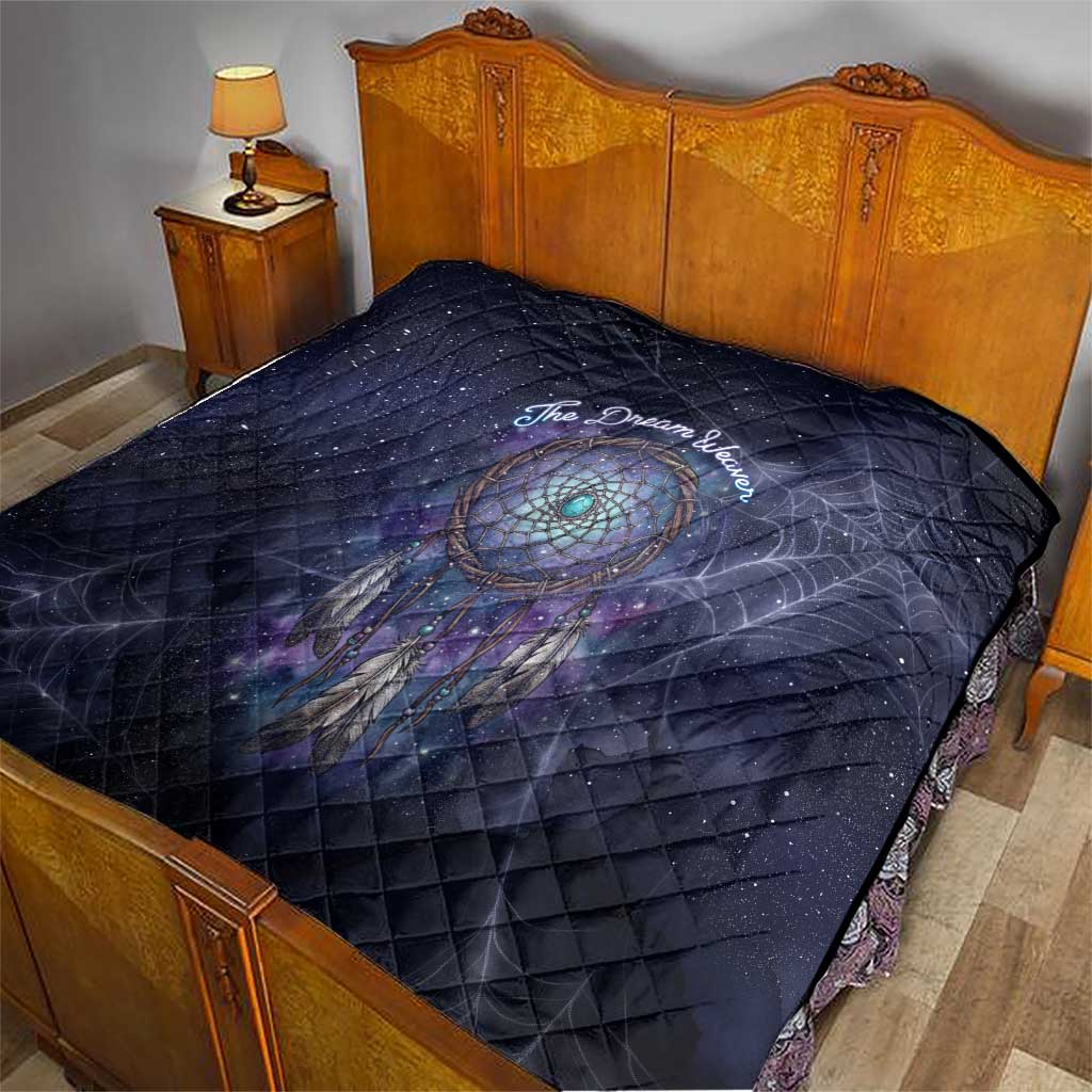 Dreamcatcher Native American Quilt Feathers and Starry Night Sky The Dream Weaver Theme - Wonder Print Shop