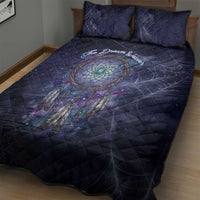 Dreamcatcher Native American Quilt Bed Set Feathers and Starry Night Sky The Dream Weaver Theme - Wonder Print Shop
