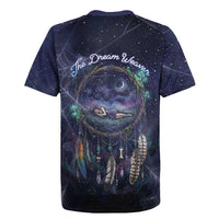 Dreamcatcher Native American Rugby Jersey Feathers and Starry Night Sky The Dream Weaver Theme - Wonder Print Shop