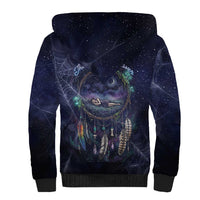 Dreamcatcher Native American Sherpa Hoodie Feathers and Starry Night Sky The Dream Weaver Theme - Wonder Print Shop