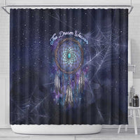 Dreamcatcher Native American Shower Curtain Feathers and Starry Night Sky The Dream Weaver Theme - Wonder Print Shop