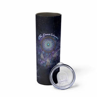 Dreamcatcher Native American Skinny Tumbler Feathers and Starry Night Sky The Dream Weaver Theme - Wonder Print Shop