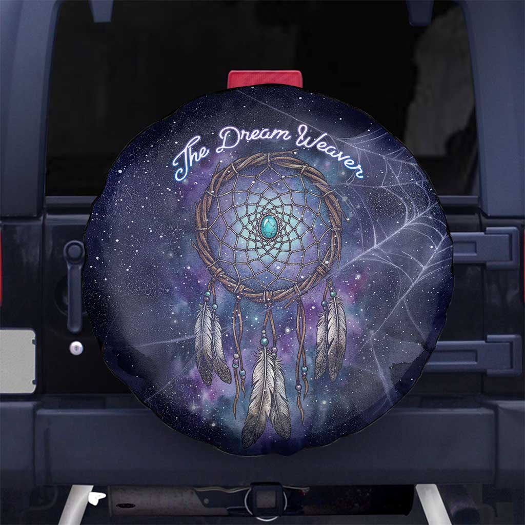 Dreamcatcher Native American Spare Tire Cover Feathers and Starry Night Sky The Dream Weaver Theme - Wonder Print Shop