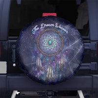 Dreamcatcher Native American Spare Tire Cover Feathers and Starry Night Sky The Dream Weaver Theme - Wonder Print Shop