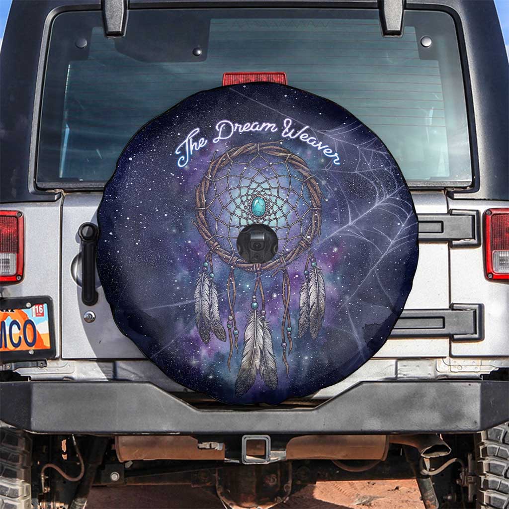 Dreamcatcher Native American Spare Tire Cover Feathers and Starry Night Sky The Dream Weaver Theme - Wonder Print Shop