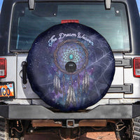 Dreamcatcher Native American Spare Tire Cover Feathers and Starry Night Sky The Dream Weaver Theme - Wonder Print Shop