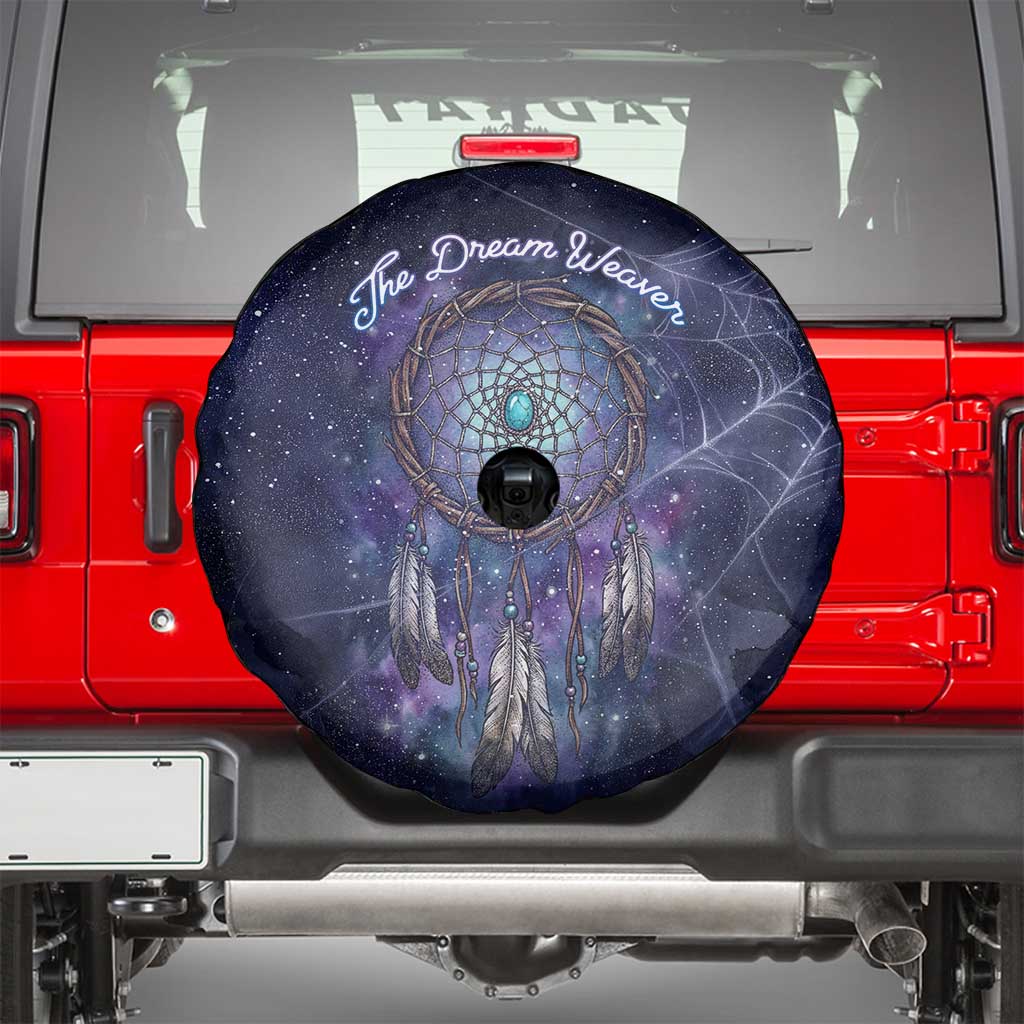 Dreamcatcher Native American Spare Tire Cover Feathers and Starry Night Sky The Dream Weaver Theme - Wonder Print Shop
