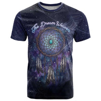 Dreamcatcher Native American T Shirt Feathers and Starry Night Sky The Dream Weaver Theme - Wonder Print Shop