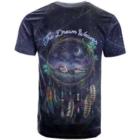 Dreamcatcher Native American T Shirt Feathers and Starry Night Sky The Dream Weaver Theme - Wonder Print Shop