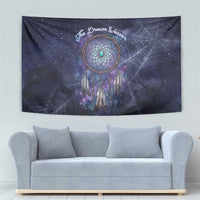 Dreamcatcher Native American Tapestry Feathers and Starry Night Sky The Dream Weaver Theme - Wonder Print Shop