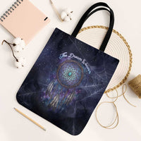 Dreamcatcher Native American Tote Bag Feathers and Starry Night Sky The Dream Weaver Theme - Wonder Print Shop