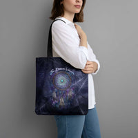 Dreamcatcher Native American Tote Bag Feathers and Starry Night Sky The Dream Weaver Theme - Wonder Print Shop