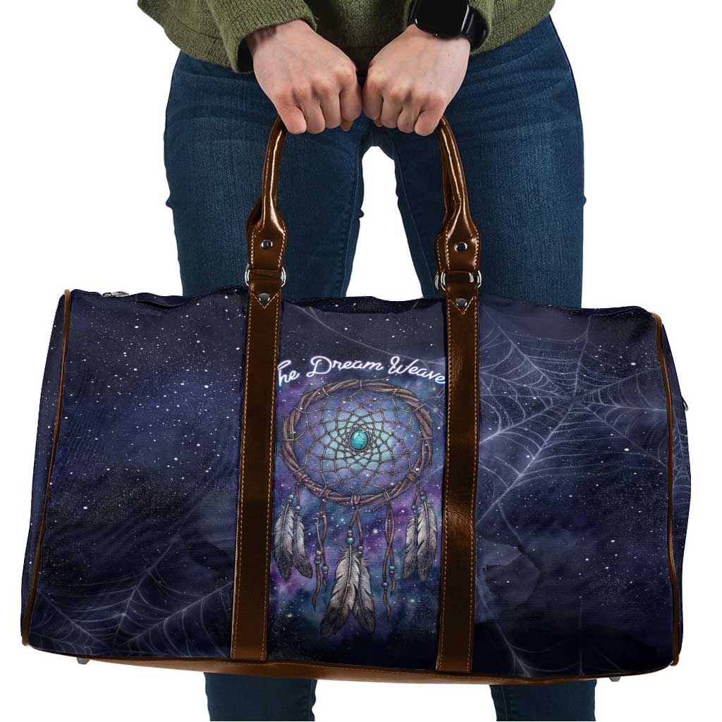 Dreamcatcher Native American Travel Bag Feathers and Starry Night Sky The Dream Weaver Theme - Wonder Print Shop
