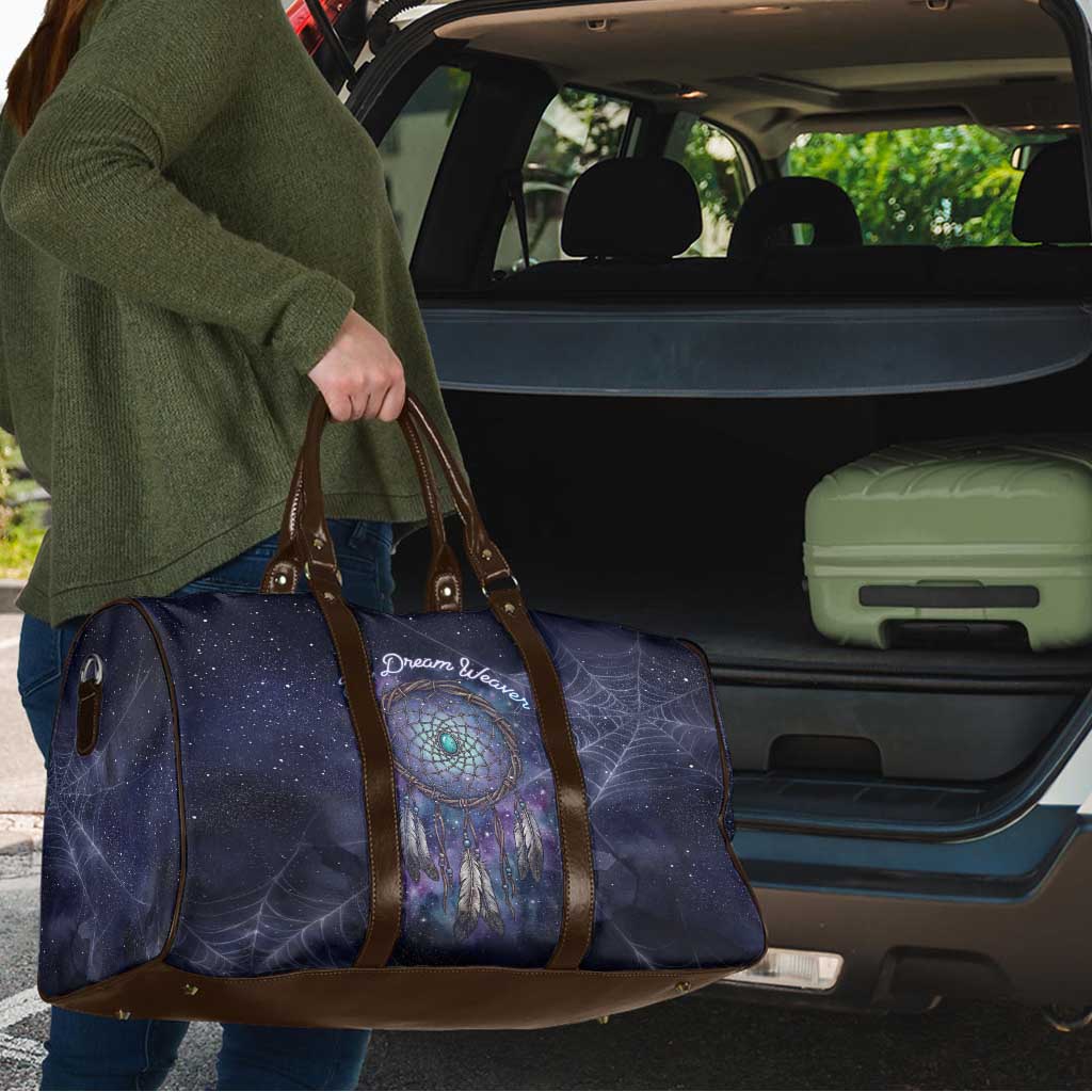 Dreamcatcher Native American Travel Bag Feathers and Starry Night Sky The Dream Weaver Theme - Wonder Print Shop