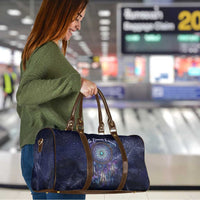 Dreamcatcher Native American Travel Bag Feathers and Starry Night Sky The Dream Weaver Theme - Wonder Print Shop