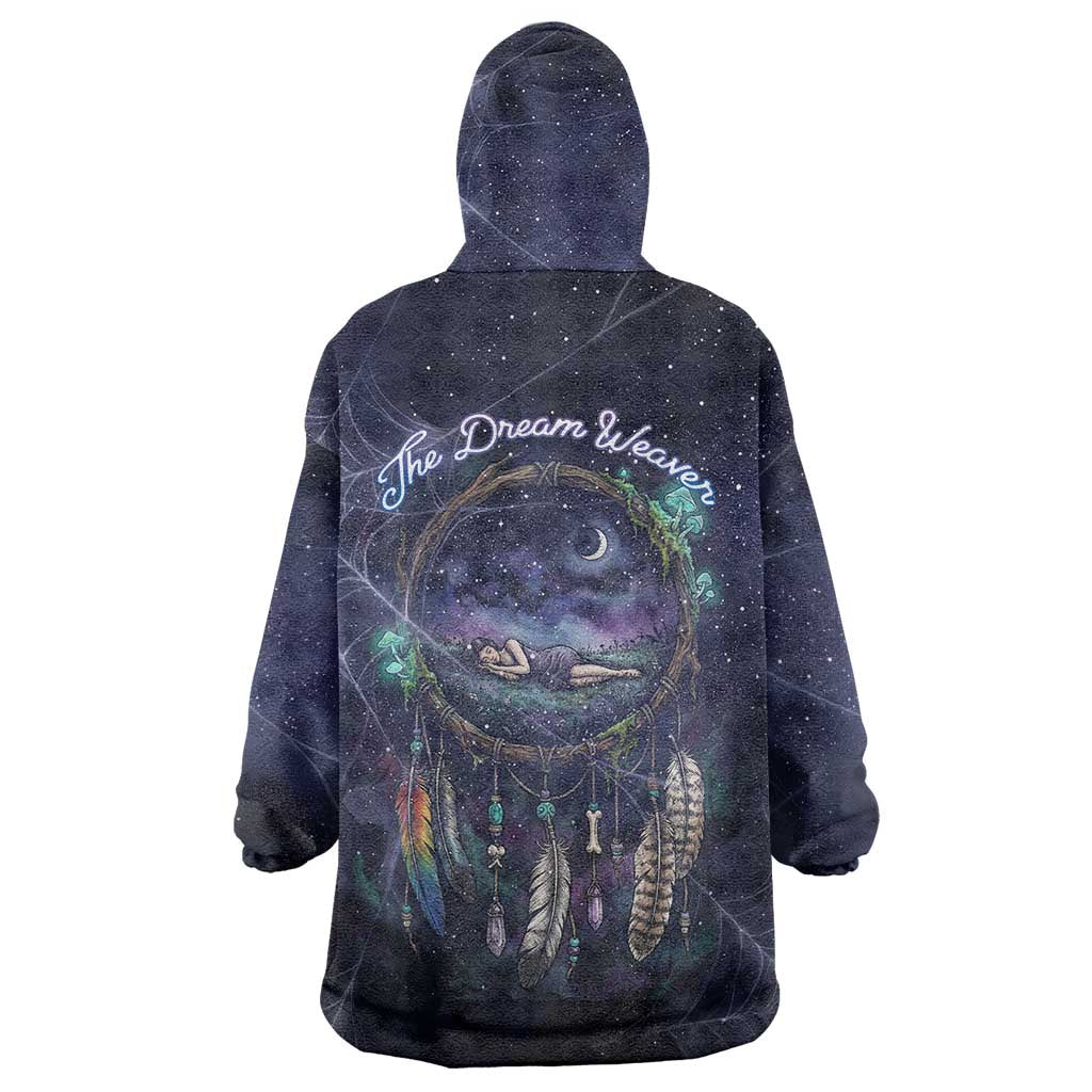 Dreamcatcher Native American Wearable Blanket Hoodie Feathers and Starry Night Sky The Dream Weaver Theme - Wonder Print Shop