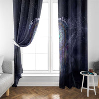 Dreamcatcher Native American Window Curtain Feathers and Starry Night Sky The Dream Weaver Theme - Wonder Print Shop
