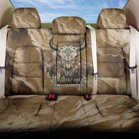 Buffalo Skull Native American Back Car Seat Cover Tribal Symbols and Mountain Scene Great Herd and Plains Guardians - Wonder Print Shop