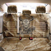 Buffalo Skull Native American Back Car Seat Cover Tribal Symbols and Mountain Scene Great Herd and Plains Guardians - Wonder Print Shop