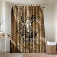 Buffalo Skull Native American Bathroom Set Tribal Symbols and Mountain Scene Great Herd and Plains Guardians - Wonder Print Shop