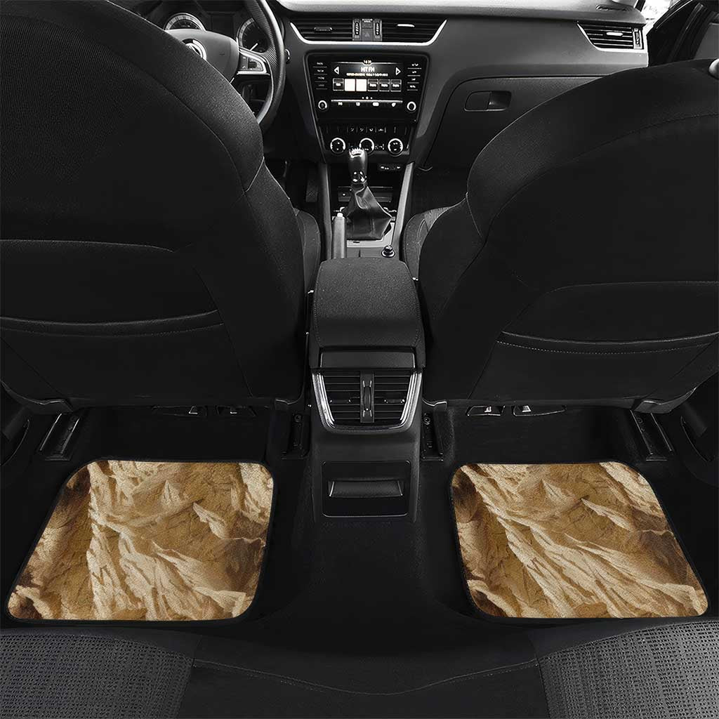 Buffalo Skull Native American Car Mats Tribal Symbols and Mountain Scene Great Herd and Plains Guardians - Wonder Print Shop