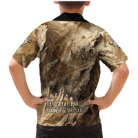 Buffalo Skull Native American Family Matching Mermaid Dress and Hawaiian Shirt Tribal Symbols and Mountain Scene Great Herd and Plains Guardians - Wonder Print Shop