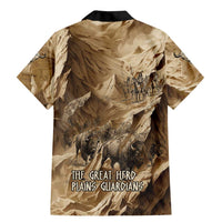 Buffalo Skull Native American Family Matching Mermaid Dress and Hawaiian Shirt Tribal Symbols and Mountain Scene Great Herd and Plains Guardians - Wonder Print Shop