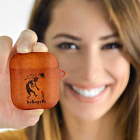 Kokopelli Tribal AirPods Case Native American Southwestern Petroglyph Patterns Sunset Landscape - Wonder Print Shop
