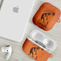 Kokopelli Tribal AirPods Case Native American Southwestern Petroglyph Patterns Sunset Landscape - Wonder Print Shop