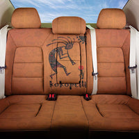 Kokopelli Tribal Back Car Seat Cover Native American Southwestern Petroglyph Patterns Sunset Landscape - Wonder Print Shop