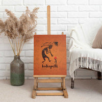 Kokopelli Tribal Canvas Wall Art Native American Southwestern Petroglyph Patterns Sunset Landscape - Wonder Print Shop