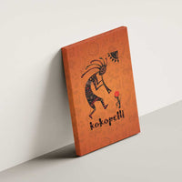 Kokopelli Tribal Canvas Wall Art Native American Southwestern Petroglyph Patterns Sunset Landscape - Wonder Print Shop