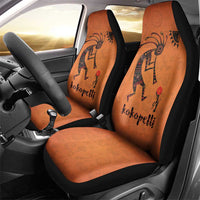 Kokopelli Tribal Car Seat Cover Native American Southwestern Petroglyph Patterns Sunset Landscape - Wonder Print Shop