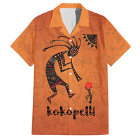 Kokopelli Tribal Hawaiian Shirt Native American Southwestern Petroglyph Patterns Sunset Landscape - Wonder Print Shop
